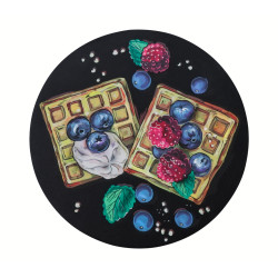 Доска меловая круглая «Венские вафли» D = 300 мм, без рамы  - интернет-магазин КленМаркет.ру