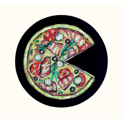 Доска меловая круглая «Пицца» D = 300 мм - интернет-магазин КленМаркет.ру