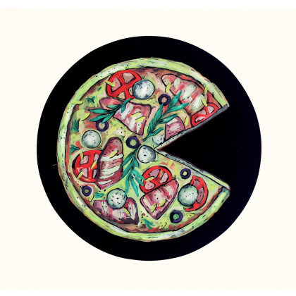 Доска меловая круглая «Пицца» D = 300 мм - интернет-магазин КленМаркет.ру