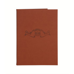 Папка для меню 250х320 мм Soft-touch, цвет: светло-коричневый - интернет-магазин КленМаркет.ру