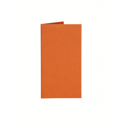 Папка-счет 220х120 мм Soft-touch, цвет: оранжевый - интернет-магазин КленМаркет.ру