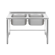 ВАННА моечная Luxstahl ВМ2 12/7/8.5 (стл.430-0.8) без фартука