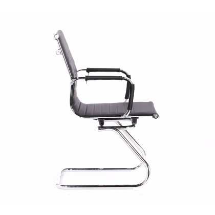 Кресло для посетителей «Visit» с мягким сиденьем (хромированный каркас) - интернет-магазин КленМаркет.ру