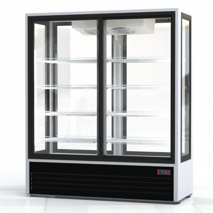 Шкаф холодильный ПРЕМЬЕР ШВУП1ТУ-1,5К4 (двери-купе, остекление с четырех сторон) - интернет-магазин КленМаркет.ру