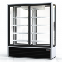 Шкаф холодильный ПРЕМЬЕР ШВУП1ТУ-1,5К4 (двери-купе, остекление с четырех сторон)
