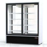 Шкаф холодильный ПРЕМЬЕР ШВУП1ТУ-1,5К2 (двери-купе, остекление с двух сторон)