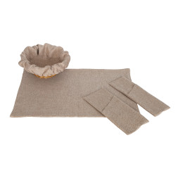 Плейсмет рогожка бежевый 30х45см (цвет1) - интернет-магазин КленМаркет.ру