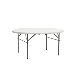 Стол пластиковый круглый складной D 1500 мм (чемодан) - интернет-магазин КленМаркет.ру