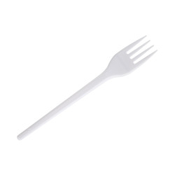 Вилка одноразовая 100 шт белая [ОП-36016а] - интернет-магазин КленМаркет.ру