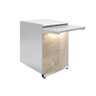 Прилавок нейтральный Luxstahl ПН-600 Premium