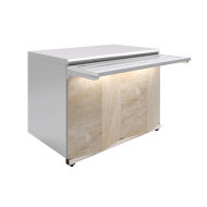 Прилавок нейтральный Luxstahl ПН-1200 Premium