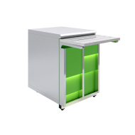 Прилавок нейтральный Luxstahl ПН-600 Premium