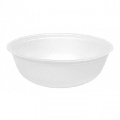 Контейнер для супа 370 мл вспененный полистирол белый (в упаковке 420 шт.) [116622] - интернет-магазин КленМаркет.ру