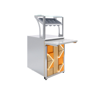 Прилавок для приборов и подносов Luxstahl ПП (С)-600 Premium