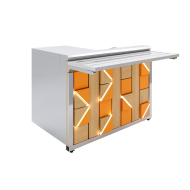 Прилавок кассовый универсальный Luxstahl КК-1200 Premium