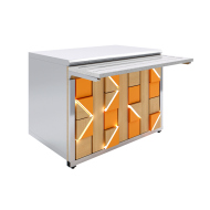 Прилавок нейтральный Luxstahl ПН-1200 Premium