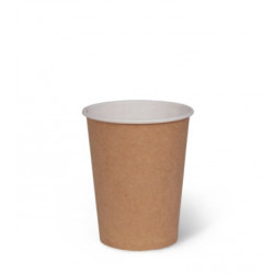 Стакан бумажный 2х-слойный 250 мл D 80 мм, 50 шт крафт [115283кр]  - интернет-магазин КленМаркет.ру