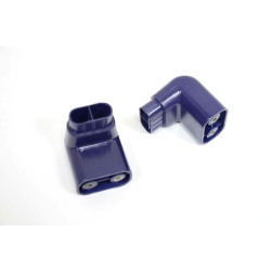 Суппорт ручки ЭП4 двери ШЖЭ 120000002043 ЧТТ (синяя вставка) (на дверку духовки) (0812013) - интернет-магазин КленМаркет.ру