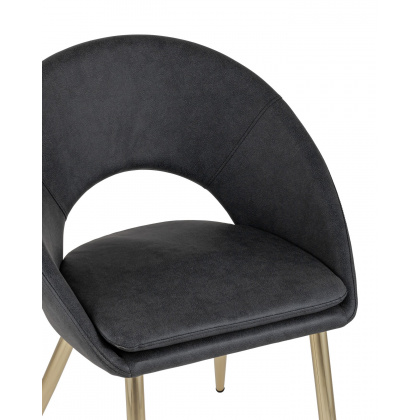 Стул-кресло «Капрезе» с мягким сиденьем (хромированный каркас) - интернет-магазин КленМаркет.ру