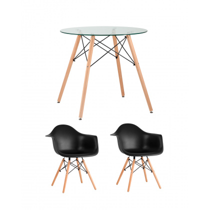 Обеденный комплект (1+2) стол + 2 кресла  - интернет-магазин КленМаркет.ру