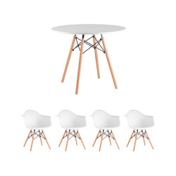 Обеденный комплект (1+4) стол + 4 кресла - интернет-магазин КленМаркет.ру