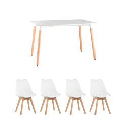 Обеденный комплект (1+4) стол + 4 стула - интернет-магазин КленМаркет.ру