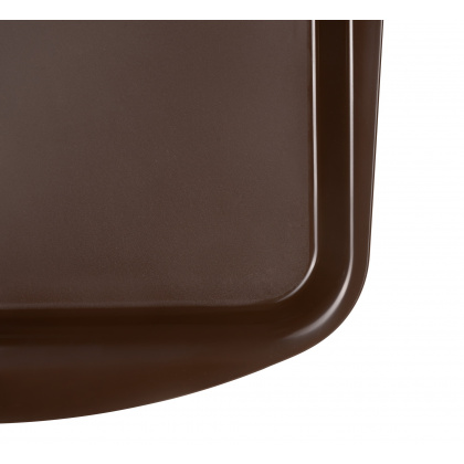 Поднос столовый 490х360 мм темно-коричневый полипропилен особо прочный  - интернет-магазин КленМаркет.ру
