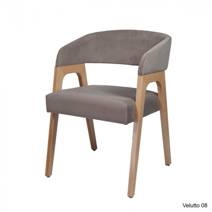 Кресло «Берни» с мягким сиденьем (деревянный каркас) - интернет-магазин КленМаркет.ру