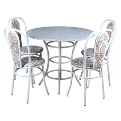 Обеденный комплект (1+4) Пластик стол + 4 стула Венский (эмаль) - интернет-магазин КленМаркет.ру