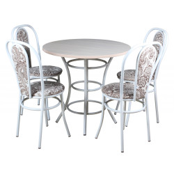 Обеденный комплект (1+4) ЛДСП стол + 4 стула Венский (эмаль) - интернет-магазин КленМаркет.ру