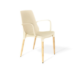 Стул пластиковый SHT-S76-1 (конусные ножки) с жестким сиденьем - интернет-магазин КленМаркет.ру