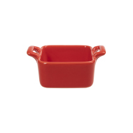 Форма для запекания с двумя ручками «Corone» 68х68 мм красная [LQ-SK0008-R]