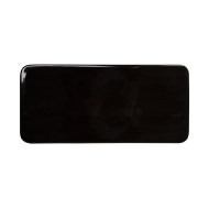 Блюдо прямоугольное «Corone» 305х140 мм плоское черное [LQ-SK0010-K] 