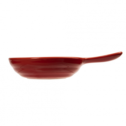 Сковорода для запекания с ручкой порционная «Corone» 107 мм красная [LQ-SK0001-R] - интернет-магазин КленМаркет.ру