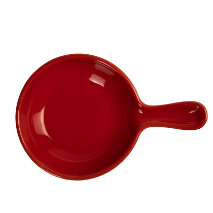 Сковорода для запекания с ручкой порционная «Corone» 107 мм красная [LQ-SK0001-R] - интернет-магазин КленМаркет.ру