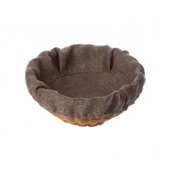 ЧЕХОЛ ДЛЯ КОРЗИНКИ РОГОЖКА коричневый цвет 5 (кт1898 кт1899 круглый) - интернет-магазин КленМаркет.ру