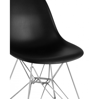 Стул пластиковый «Eames» с жестким сиденьем (хромированный каркас) - интернет-магазин КленМаркет.ру