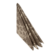 Салфетка 45х45 см «Мати» коричневая с золотом (цветок) Салфетка 45х45 см «Мати» коричневая с золотом (цветок)