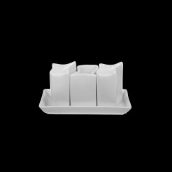 Набор для специй Волна «Chan Wave» (соль, перец, зубочистки) - интернет-магазин КленМаркет.ру