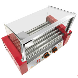 Гриль роликовый AIRHOT аппарат для хот-догов с защитным экраном RG-7S - интернет-магазин КленМаркет.ру