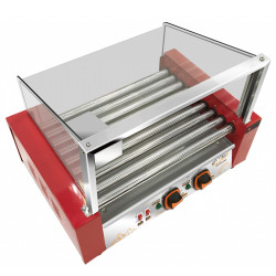 Гриль роликовый AIRHOT аппарат для хот-догов с защитным экраном RG-9S - интернет-магазин КленМаркет.ру