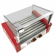 Гриль роликовый AIRHOT аппарат для хот-догов с защитным экраном RG-9S