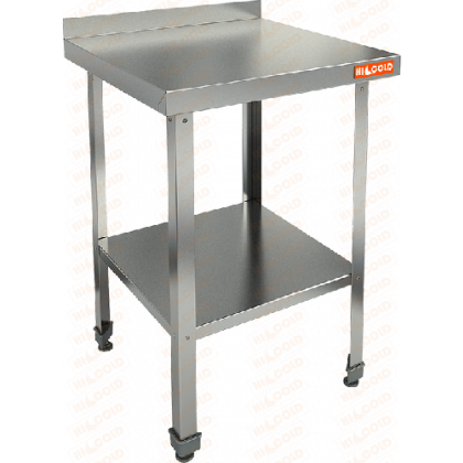 СТОЛ пристенный с бортом и полкой HICOLD НСО-7/6БП ЭН 281411 - интернет-магазин КленМаркет.ру