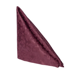 Салфетка 45х45 см «Журавинка» бордо (цветок)  - интернет-магазин КленМаркет.ру