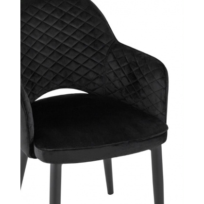 Стул-кресло «Веспер с простежкой» с мягким сиденьем (ножки стальные) - интернет-магазин КленМаркет.ру