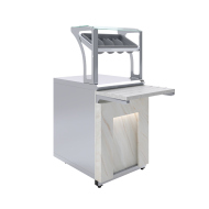 Прилавок для приборов и подносов Luxstahl ПП (С)-600 Premium