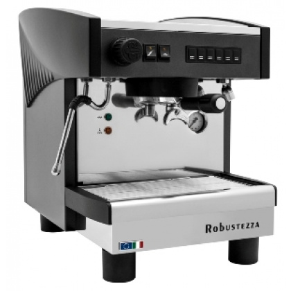 КОФЕМАШИНА АВТОМАТ ROBUSTEZZA ST1E/ ЧЕРНАЯ+ВЫСОКАЯ ГРУППА 1Ф - интернет-магазин КленМаркет.ру