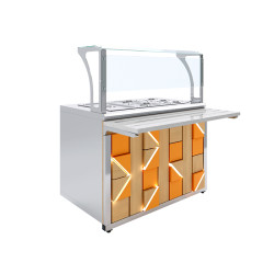 Мармит вторых блюд паровой Luxstahl МВП (С)-1200 Premium - интернет-магазин КленМаркет.ру