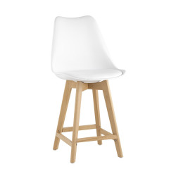 Стул полубарный «Бьянко» полумягкий (деревянный каркас) - интернет-магазин КленМаркет.ру