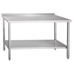 СТОЛ СПРП-6-2 пристенный с бортом нерж. (21000080695) - интернет-магазин КленМаркет.ру